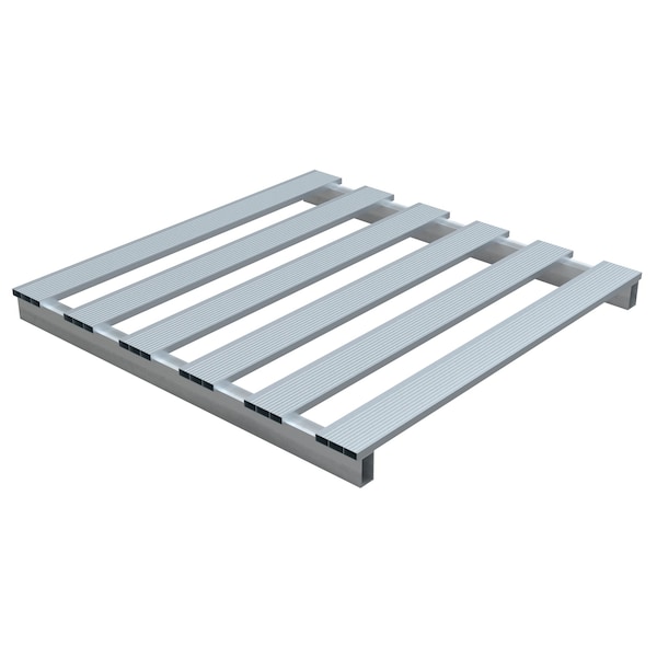 Aluminum Skid, 48 in L, 41.875 in W, 4 H